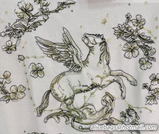 ​Top Design Dior Embroidered Sweater DR020602 White 2026