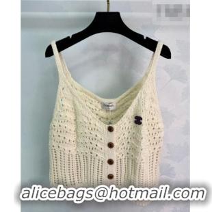 Super Quality Chanel Wool Knit Vest CH020636 White 2026