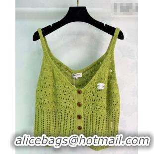 ​Grade Design Chanel Wool Knit Vest CH020636 Green 2026