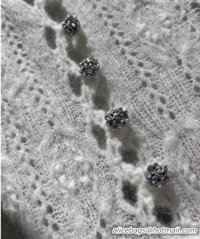 ​Reasonable Price Chanel Cashmere Cardigan CH020651 White 2026