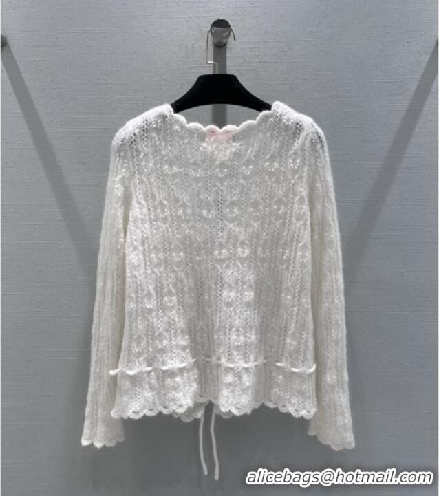 ​Reasonable Price Chanel Cashmere Cardigan CH020651 White 2026