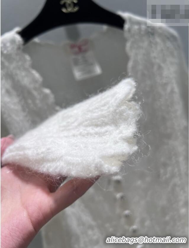 ​Reasonable Price Chanel Cashmere Cardigan CH020651 White 2026