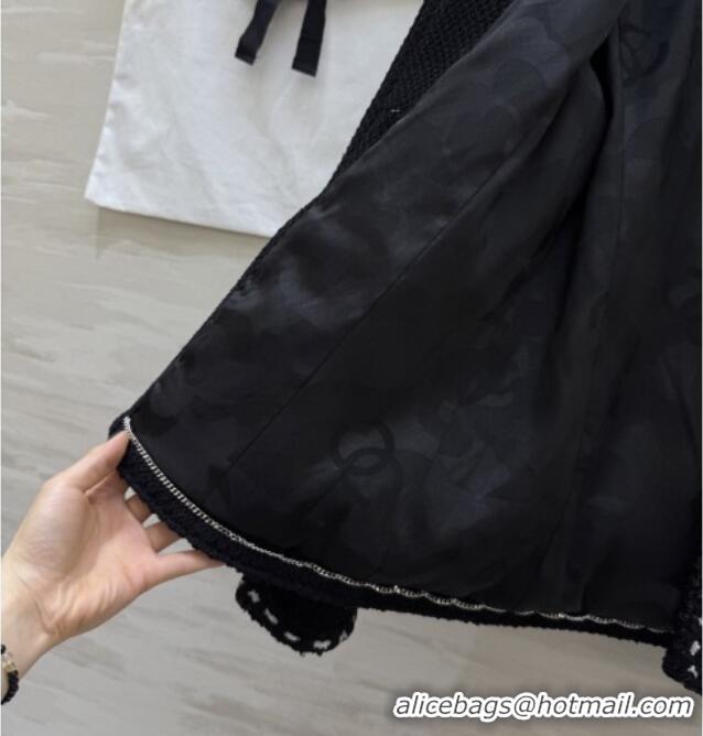 Top Grade Chanel Tweed Jacket CH020652 Black 2026