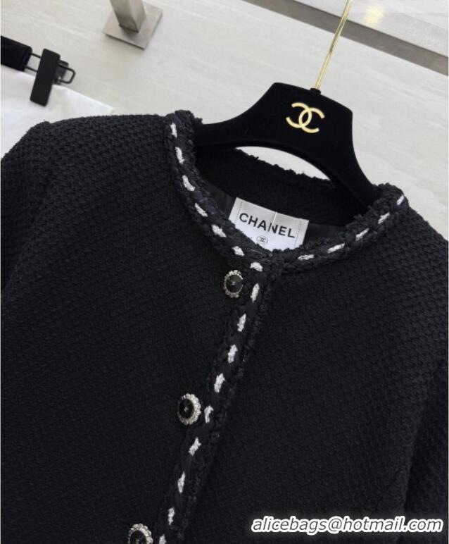 Top Grade Chanel Tweed Jacket CH020652 Black 2026