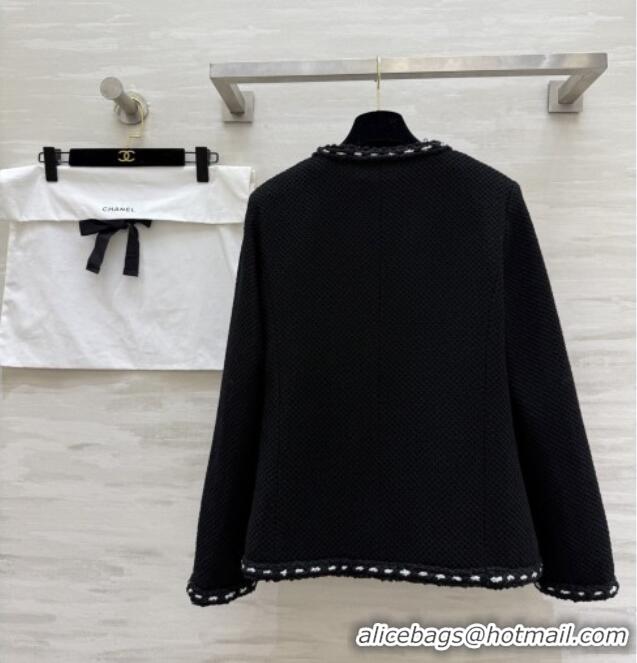 Top Grade Chanel Tweed Jacket CH020652 Black 2026