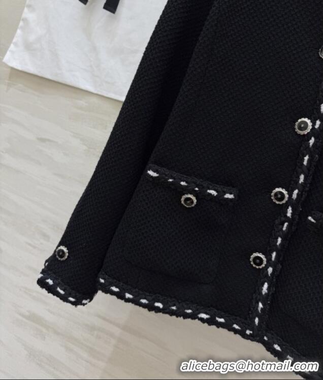 Top Grade Chanel Tweed Jacket CH020652 Black 2026