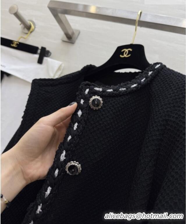 Top Grade Chanel Tweed Jacket CH020652 Black 2026