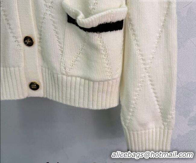 Promotional Cheap Chanel Wool Cardigan CH020658 White 2026