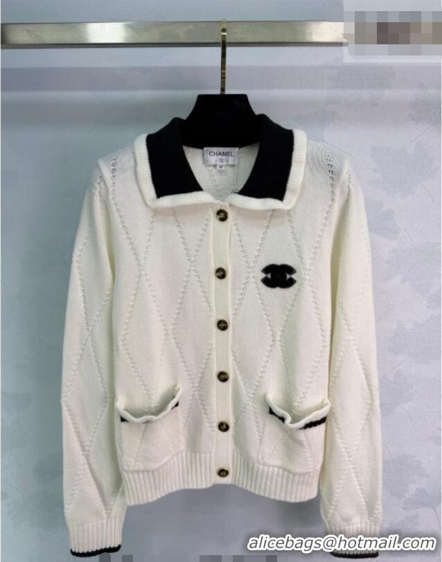 Promotional Cheap Chanel Wool Cardigan CH020658 White 2026