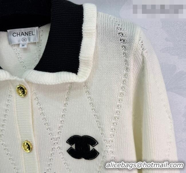 Promotional Cheap Chanel Wool Cardigan CH020658 White 2026
