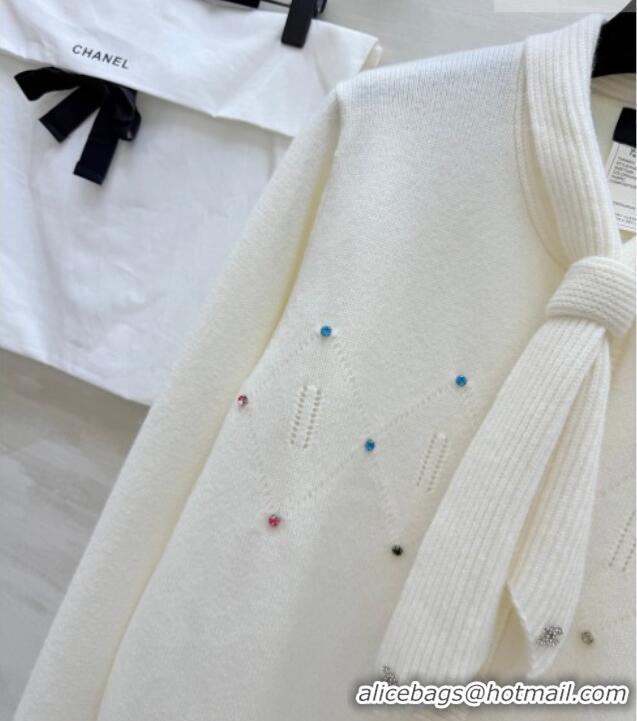 Buy New Cheap Chanel Bow Cardigan CH020656 White 2026