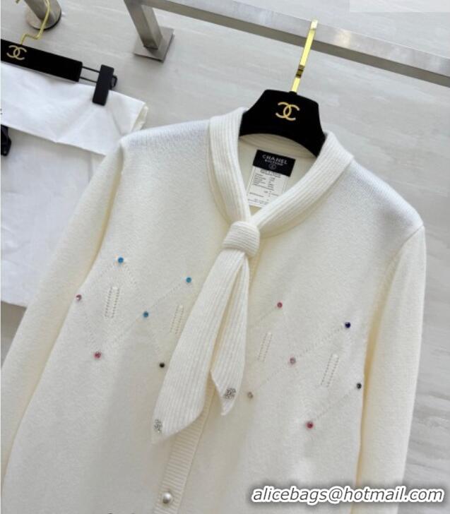 Buy New Cheap Chanel Bow Cardigan CH020656 White 2026
