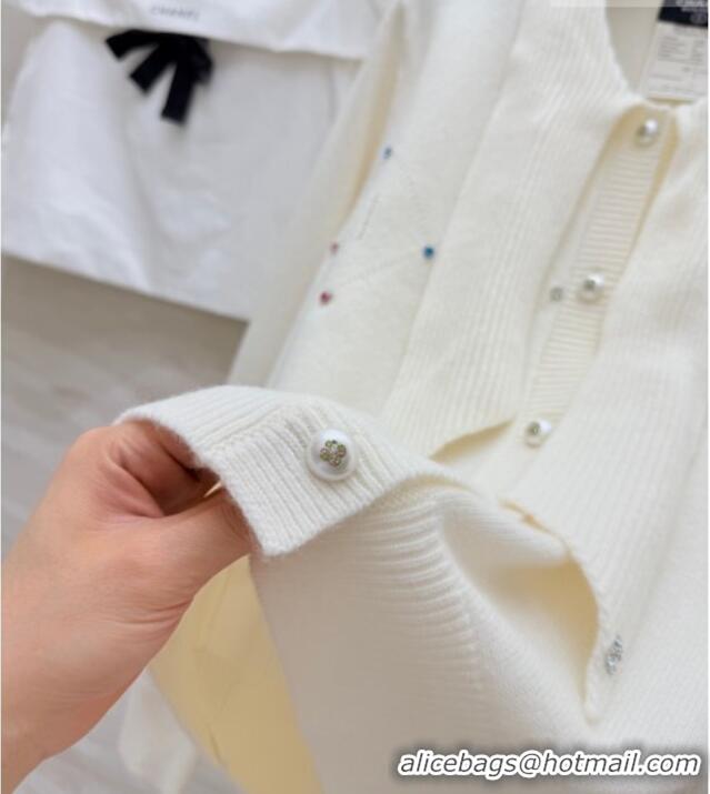 Buy New Cheap Chanel Bow Cardigan CH020656 White 2026