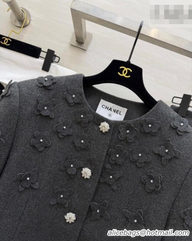 Grade Quality Chanel Jacket and Skirt Set CH020656 Grey 2026