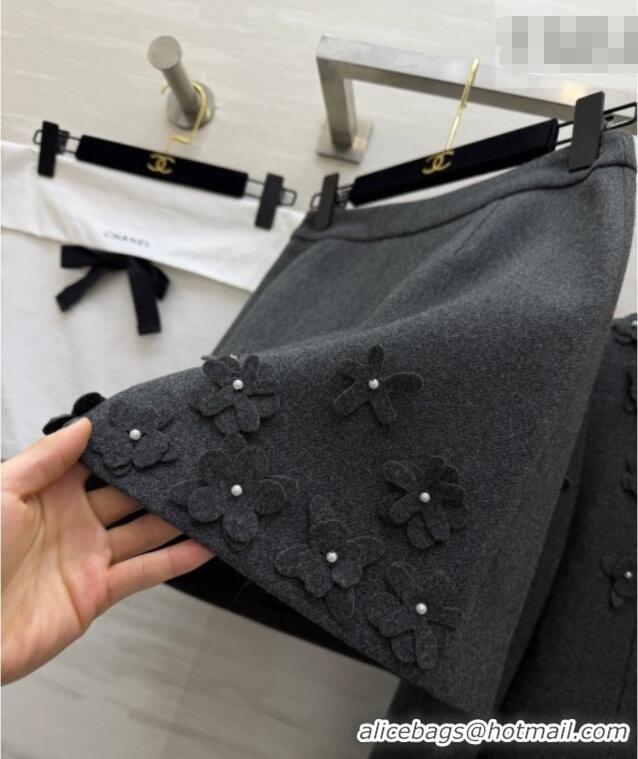 Grade Quality Chanel Jacket and Skirt Set CH020656 Grey 2026