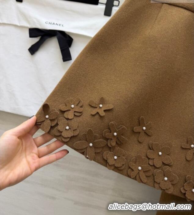 Buy Discount Chanel Jacket and Skirt Set CH020656 Brown 2026
