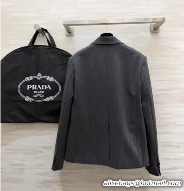 Famous Brand Prada Jacket PR020656 Grey 2026
