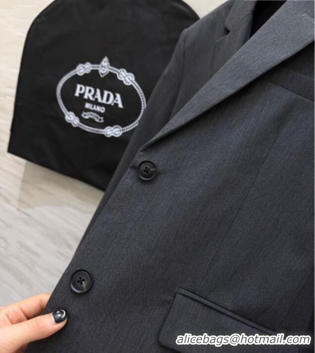 Famous Brand Prada Jacket PR020656 Grey 2026