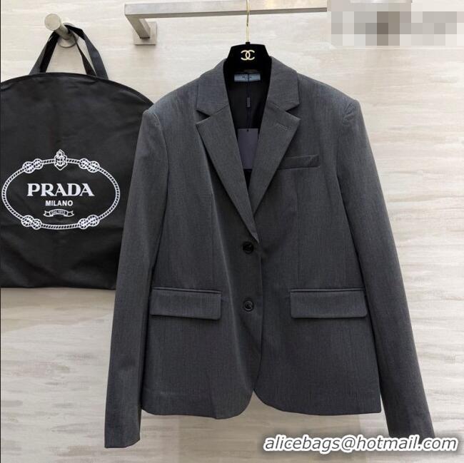 Famous Brand Prada Jacket PR020656 Grey 2026