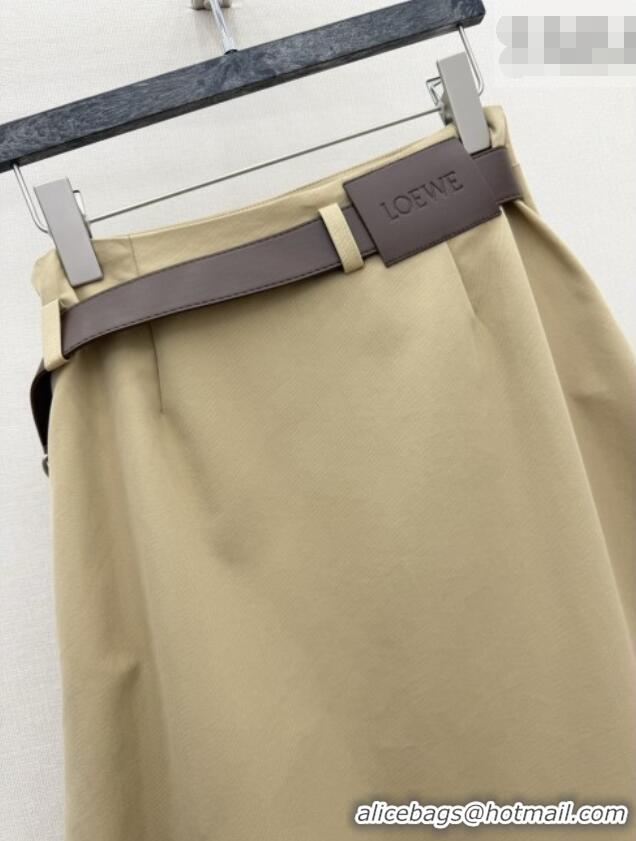 ​Buy Fashionable Loewe Skirt L030303 Khaki 2026