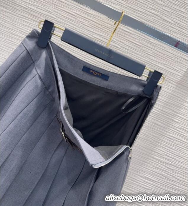 Famous Brand Louis Vuitton Skirt LV020601 Grey 2026