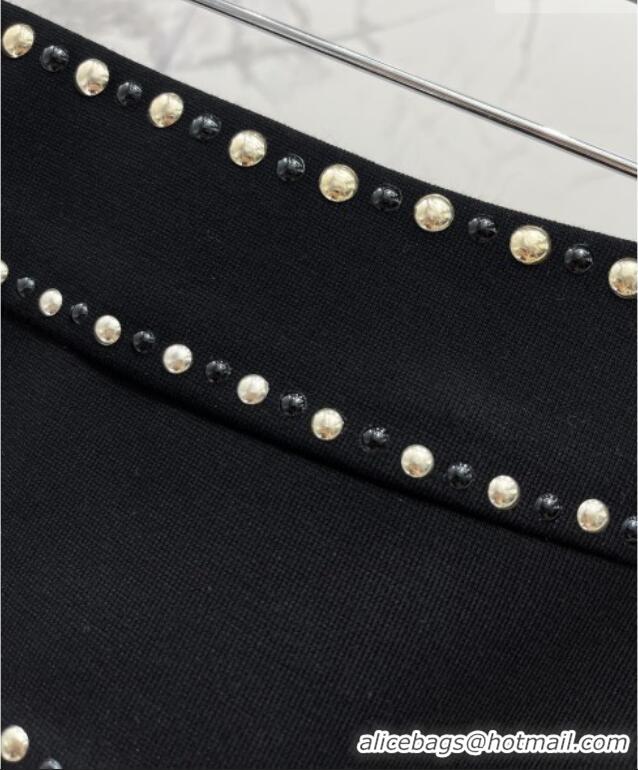 Good Looking Versace Studs Mini Skirt 0206 Black 2026