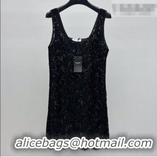 Big Discount Saint Laurent Lace Dress 0206 Black 2026