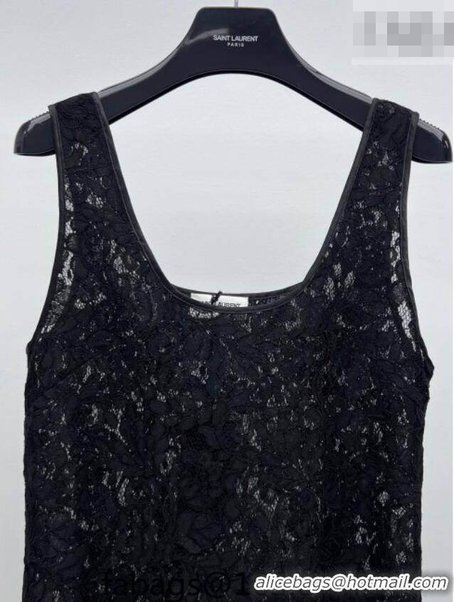 Big Discount Saint Laurent Lace Dress 0206 Black 2026