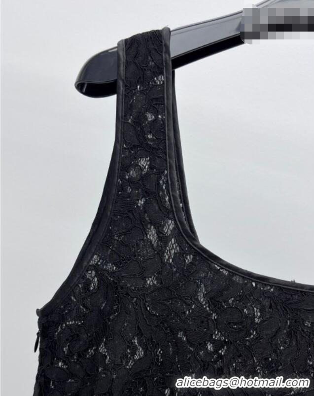 Big Discount Saint Laurent Lace Dress 0206 Black 2026