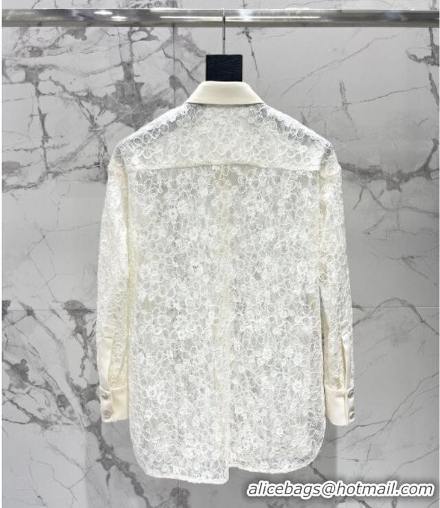 Good Taste Saint Laurent Lace Jacket 0206 White 2026