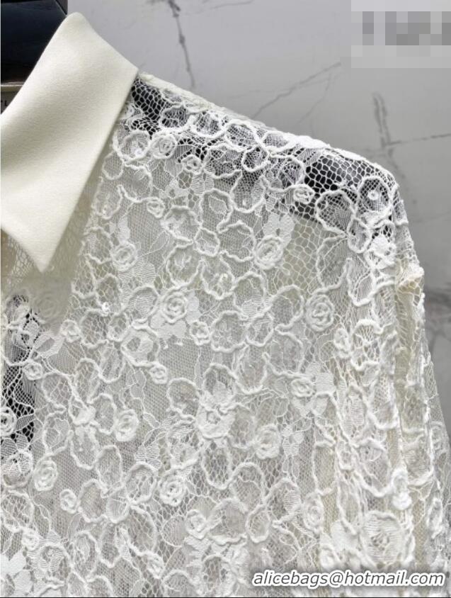 Good Taste Saint Laurent Lace Jacket 0206 White 2026