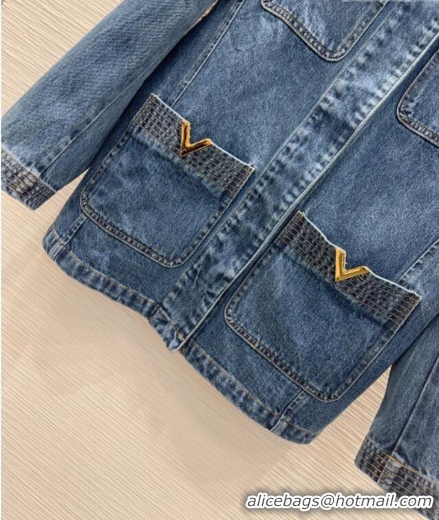 Top Grade Valentino Denim Jacket V030304 Blue 2026