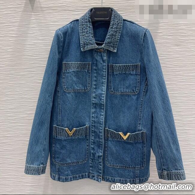 Top Grade Valentino Denim Jacket V030304 Blue 2026