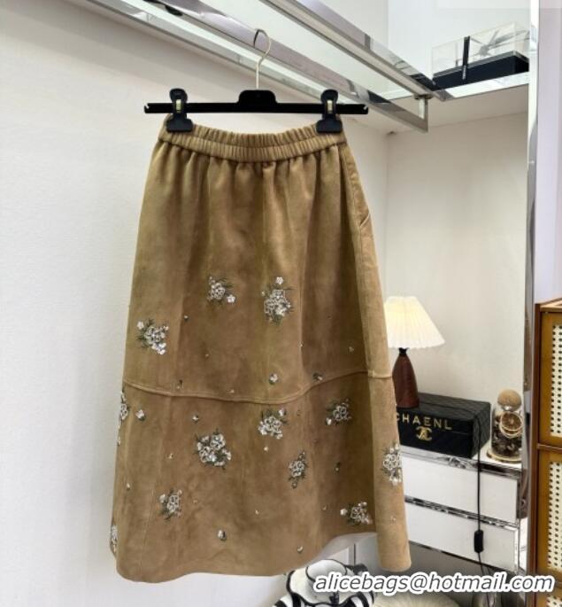 Best Price Miu Miu Suede Vest V030308 Brown 2026