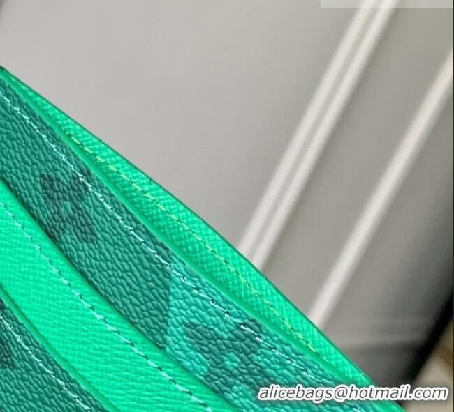Super Quality Louis Vuitton Double Card Holder in Golf Green Colored Monogram Canvas M14863 2026