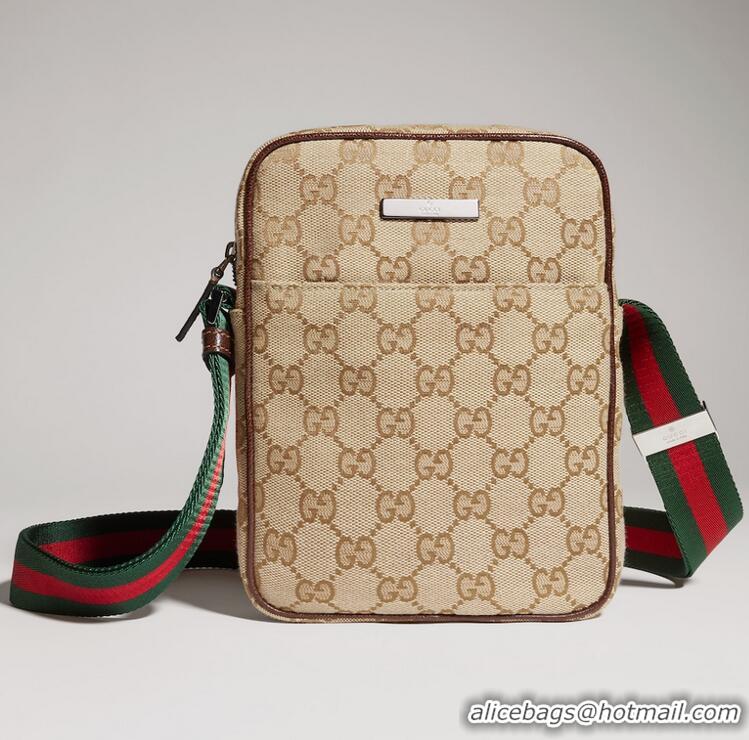 New Discount Gucci Variationsand And Brown GG Canvas Tag Small Crossbody Bag ‎599653 Brown