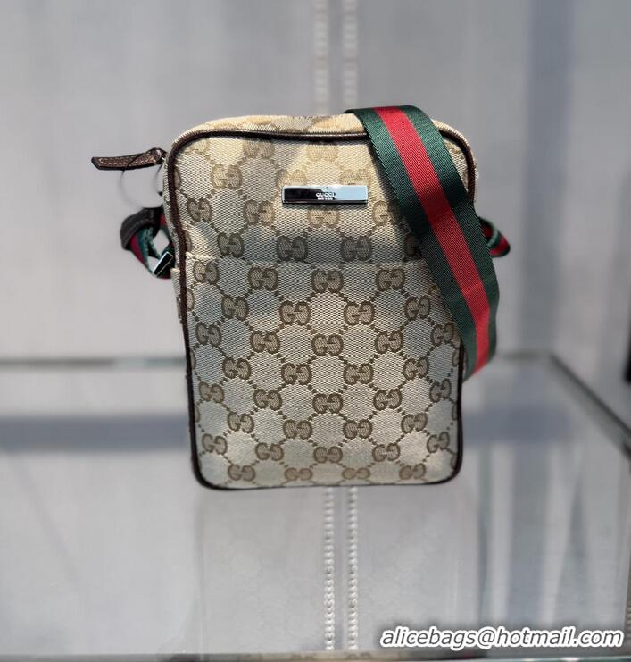 New Discount Gucci Variationsand And Brown GG Canvas Tag Small Crossbody Bag ‎599653 Brown