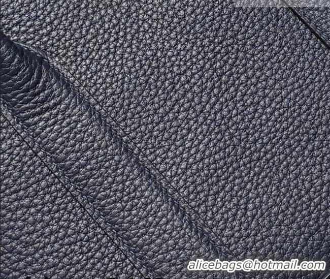 Inexpensive Hermes Garden Party Bag 30cm in Grained Leather 31001 Dark Blue 2026 (Half Handmade)