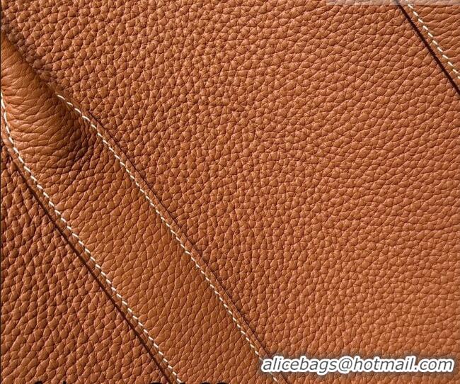 Super Quality Hermes Garden Party Bag 36cm in Grained Leather 31002 Golden Brown 2026 (Half Handmade)