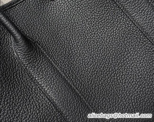 Well Crafted Hermes Garden Party Bag 36cm in Grained Leather 31002 Black/Silver 2026 (Half Handmade)