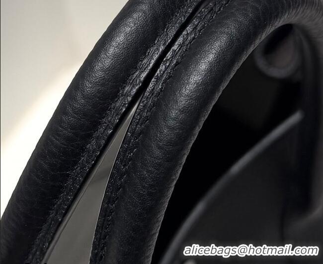 Well Crafted Hermes Garden Party Bag 36cm in Grained Leather 31002 Black/Silver 2026 (Half Handmade)