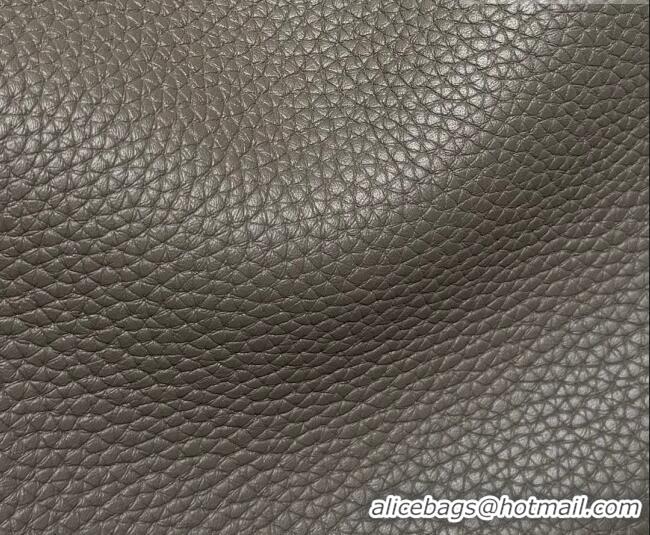 Top Quality Hermes Lindy Bag 26cm in Clemence Leather 31012 Tin Grey 2026 (Half Handmade)