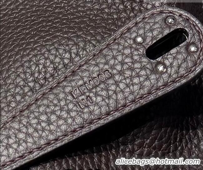 Luxury Cheap Hermes Lindy Bag 26cm in Clemence Leather 31012 Ebony 2026 (Half Handmade)