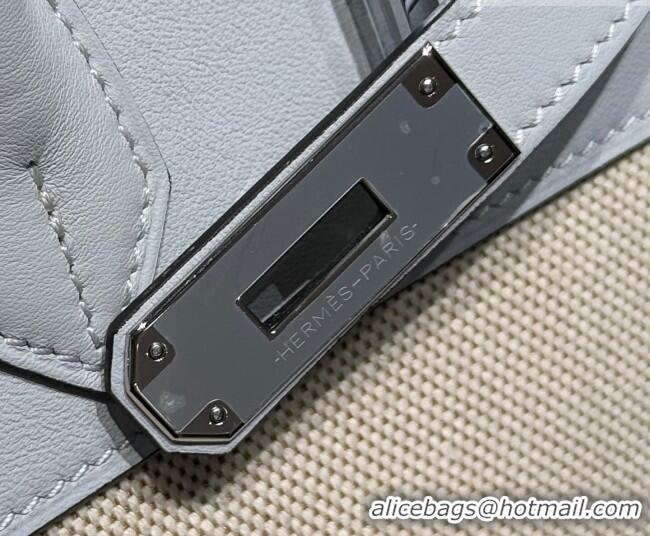 Trendy Design Hermes Birkin 35cm Bag in Canvas and Swift Calfskin Leather H0035 Puppet Grey 2026
