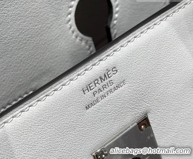 Trendy Design Hermes Birkin 35cm Bag in Canvas and Swift Calfskin Leather H0035 Puppet Grey 2026