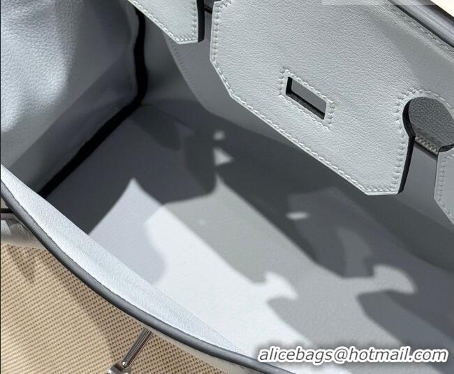 Trendy Design Hermes Birkin 35cm Bag in Canvas and Swift Calfskin Leather H0035 Puppet Grey 2026
