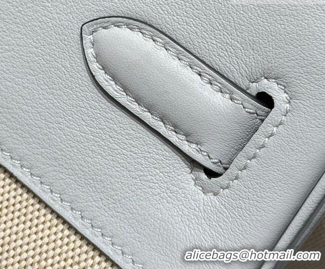 Trendy Design Hermes Birkin 35cm Bag in Canvas and Swift Calfskin Leather H0035 Puppet Grey 2026