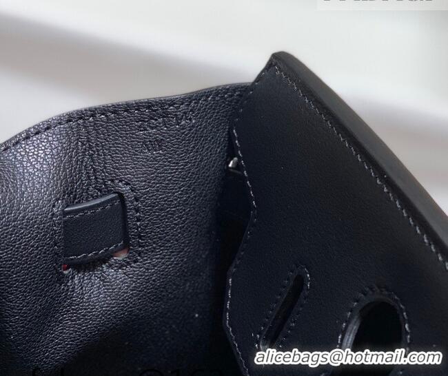 Luxury Cheap Hermes Birkin 35cm Bag in Canvas and Swift Calfskin Leather H0035 Black/Gold 2026