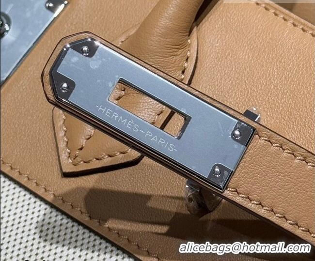 Best Price Hermes Birkin 30cm Bag in Canvas and Swift Calfskin Leather H0030 Biscuits Beige 2026