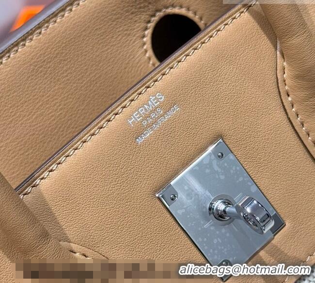 Best Price Hermes Birkin 30cm Bag in Canvas and Swift Calfskin Leather H0030 Biscuits Beige 2026